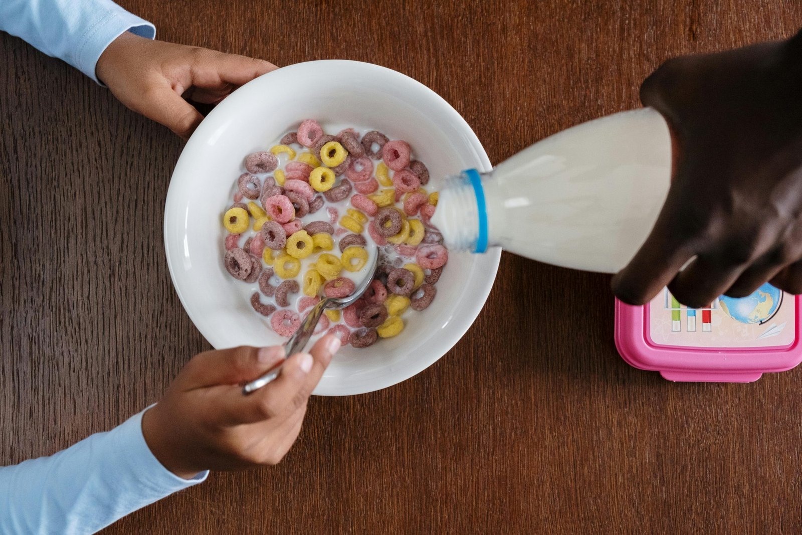 plastic milk bottles